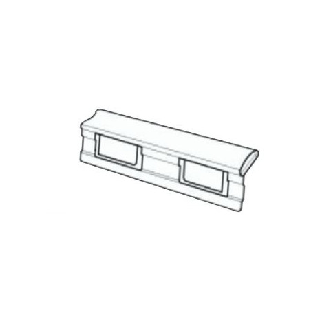 VISOR CARPETA PENJANT SUP. 8cm CRISTAL (25u)