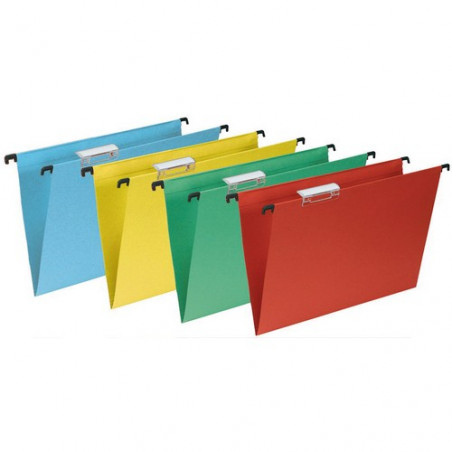 Carpeta colgante A4 cartulina lomo V visor superio