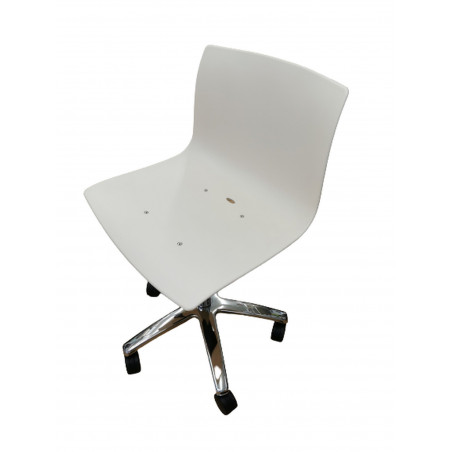 CADIRA GAS JEAJ CG05 BLANC POLIPROPILE/ CROMAT FUNCIONAL