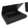Carpeta proyecto Folio forrado Ecoproject Gomas-Solapas 3 cm. Negro
