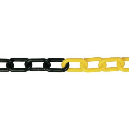 CADENA SENYALITZACIO GROC/NEGRE 6x39mm (1m.)