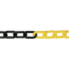 CADENA SENYALITZACIO GROC/NEGRE 6x39mm (1m.)