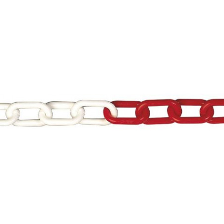 CADENA SENYALITZACIO VERMELL/BLANC 6x39mm (1m.)