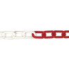 CADENA SENYALITZACIO VERMELL/BLANC 6x39mm (1m.)