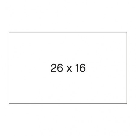 ETIQUETES ETIQ. STD 26x16mm BLANC (6u.) METO
