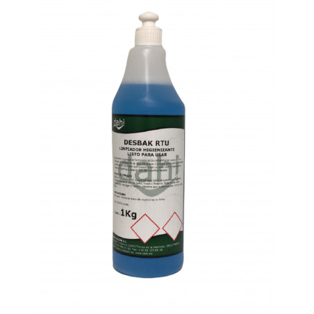 Limpiador desinfectante bactericida 1l Desbak RTU