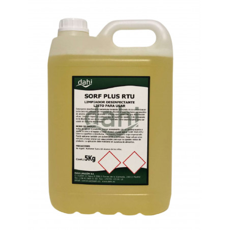 Limpiador desinfectante 5l Sorf RTU