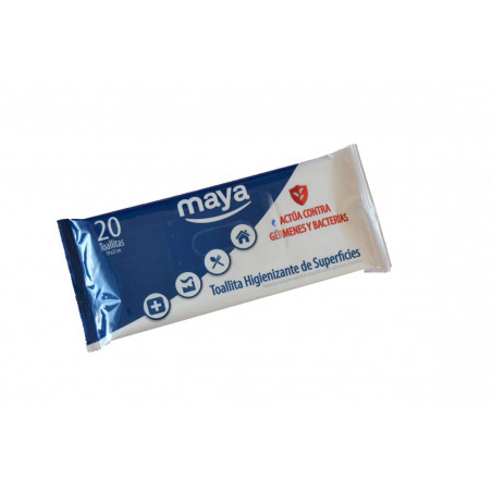Toallitas higienizantes de superficies caja 20 Pac