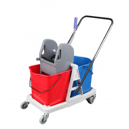 Carro limpieza dos cubos 25l