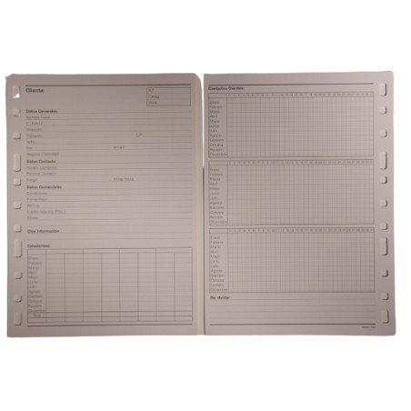 REC. FULLS 3002 CLIENTES (50u)                             (ABO)