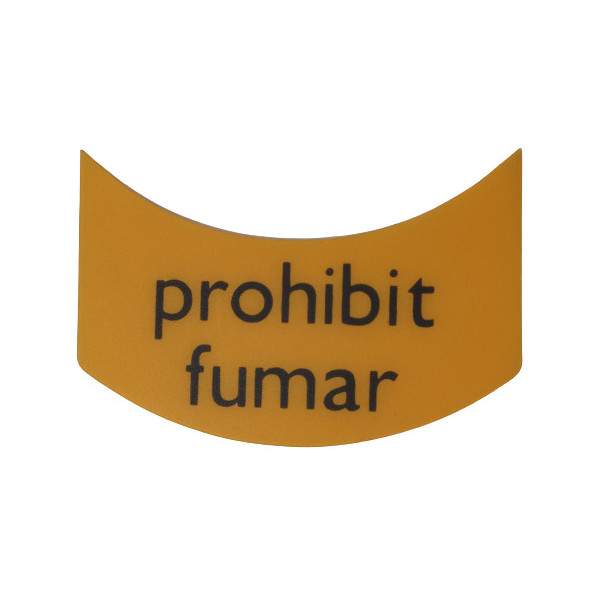 RETOL ADH. "PROHIBIT FUMAR" PLASTIC FORMA    (ABO)