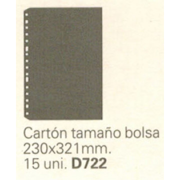 CARTOLINA MULTIFIN-2 230x321 NEGRE 16TAL. D722 (15u)       (ABO)
