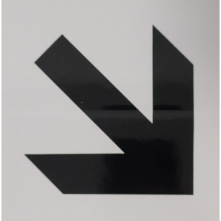 ETIQUETA ICONO 11x11 FLECHA DIAGONAL          (ABO