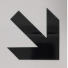 ETIQUETA ICONO 11x11 FLECHA DIAGONAL          (ABO