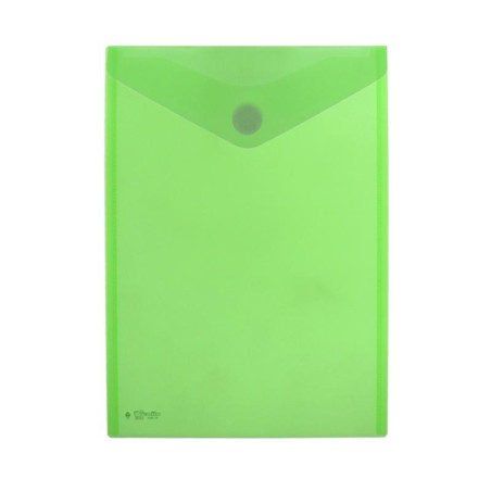 Sobre A4+ PP cierre de velcro 335 x250  mm verde Office Box