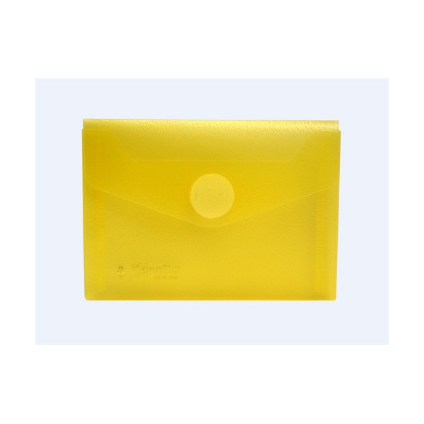 Sobre A7 PP 120x85mm cierre con velcro amarillo transparente. Sobre A7 PP 120x85mm cierre con velcro amarillo transparente.