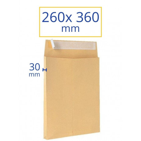 BOSSA KRAFT 260x360x30 FUELLE LAT. (100u.)