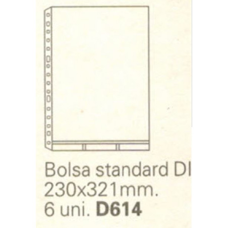FUNDA MULTIFIN-2 DIN-A4 TRANSPARENT (6u)     (ABO)