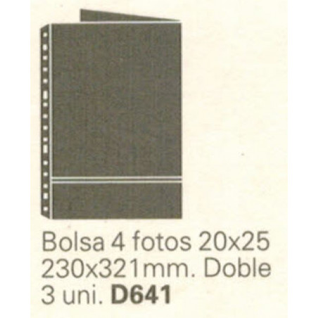 FUNDA MULTIFIN-2 FOTO 20x25 DOBLE 4F. (3u)                 (ABO)