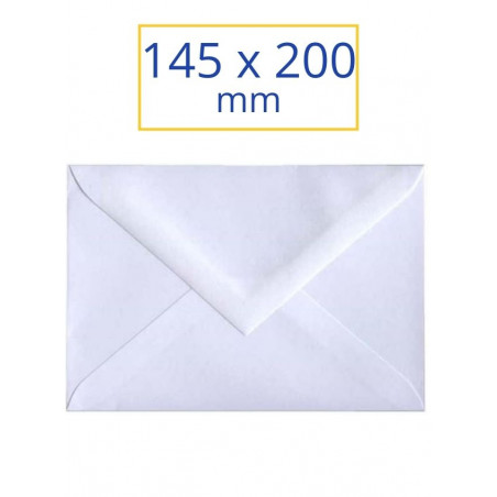 SOBRE BLANC 145x200 POSTAL (100u) CHR                      (ABO)