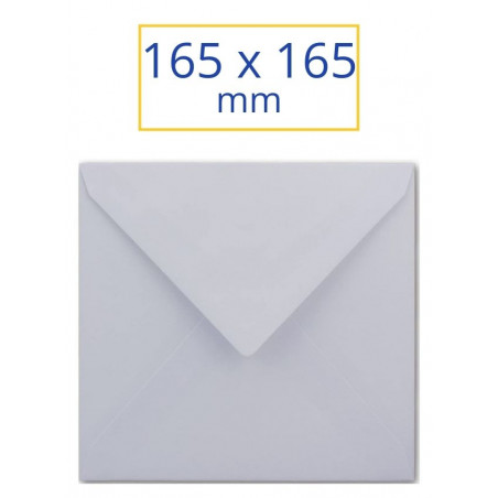 SOBRE BLANC ADH. 165x165 CUADRAT (100u) CHR