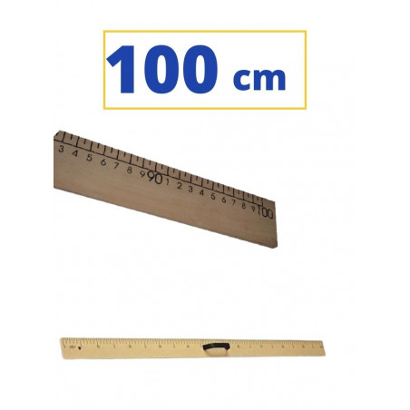 REGLE FUSTA 100 CM.