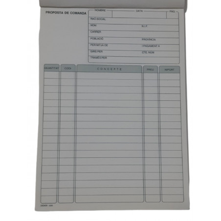 TAL. M.S. COMANDA  140x210 4ª PLA. 1T. Nº200409
