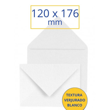 SOBRE VERJURADO BLANC 120x176 NORMAL (25u)               (ABO)