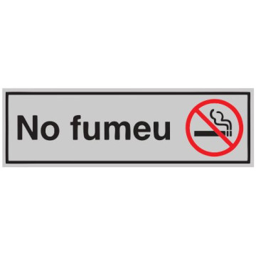 RETOL ADH. "NO FUMEU" PLACA METAL.LICA       (ABO)