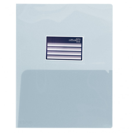 Dossier A4 PP doble con tarjetero cristal Office B