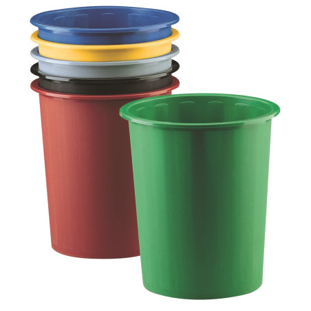 PAPERERA PLASTIC ESS BASKO16 NEGRE           (ABO)