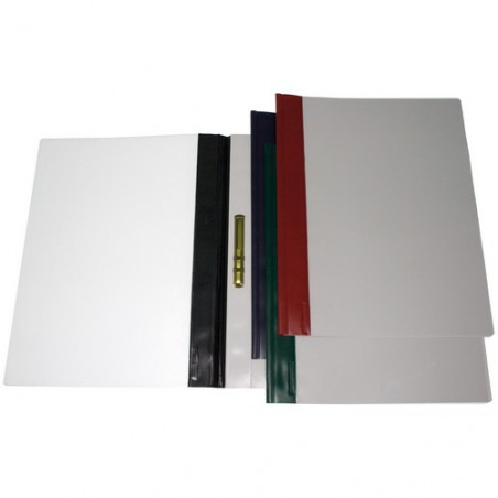 Dossier fastener A4 PVC 150 micras lomo Granate