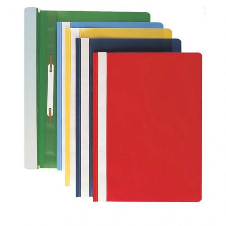 Dossier fastener folio PP herraje Tarjetero lomo negro Grafoplas