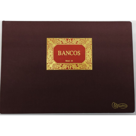 LLIBRE COMPTABILITAT Nº 14 BANCOS (300x210mm) FOLI AP     (ABO)