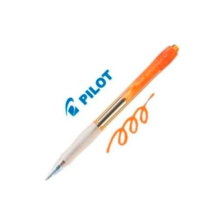 BOLI PILOT BPGG8RM SUPER GRIP PULSADOR TARONJA 1.0
