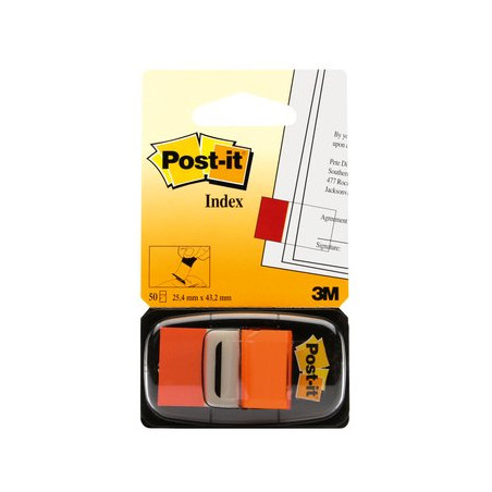 BANDERETES 25mm TARONJA POST-IT 680-4 (50u)