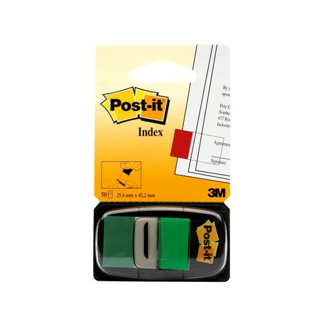 BANDERETES 25mm VERD POST-IT 680-3 (50u)