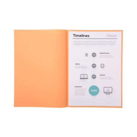 SUBCARPETA A4 (235x312) TARONJA PASTEL  180gr