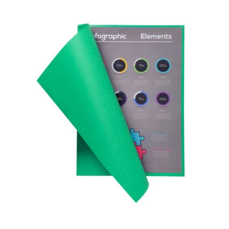 SUBCARPETA A4 (235x312) VERD INTENS 240g
