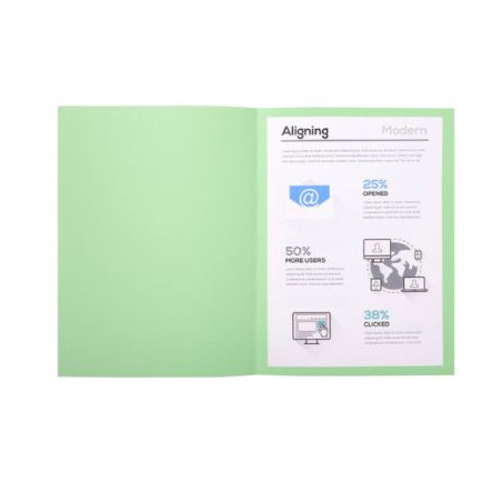 SUBCARPETA A4 (235x312) VERD PASTEL  180gr