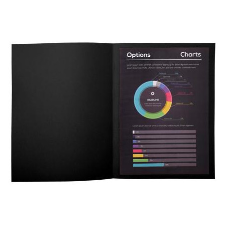 SUBCARPETA A4 (235x315) NEGRE  240g