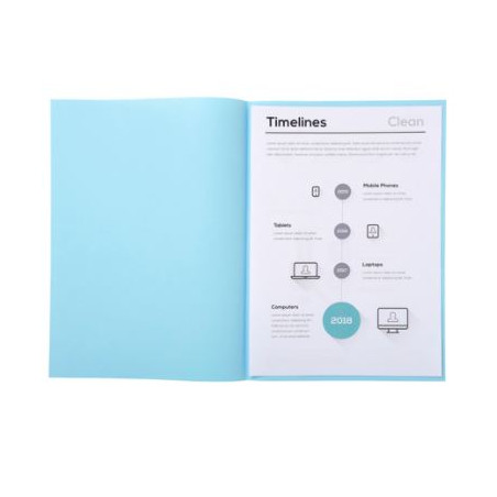 SUBCARPETA FOLI (235x343) BLAU PASTEL  180gr