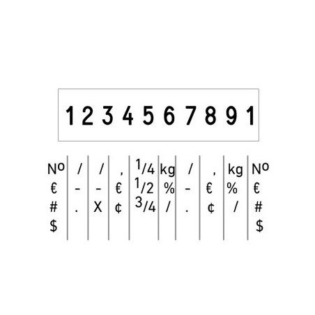 NUMERADOR TRODAT PRINTY 5 mm 10 BANDES 55510