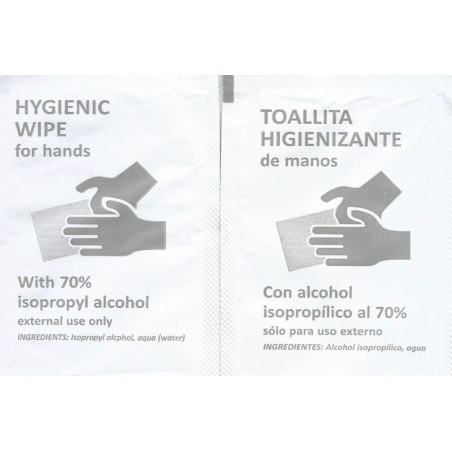 TOBALLOLETES NETEJA MANS HIGIENITZANTS INDIVIDUALS