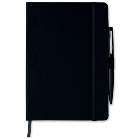 DIARI (140x210) JEAJ A5 NEGRE TD RATLLAT GOMA + BOLI