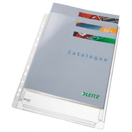 FUNDA MULTITALADRO DIN A4 AMB FUELLE OBERT (5u.)