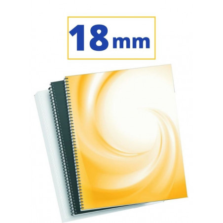 CANUTO ESPIRAL METALIC (5:1 18 mm 140 FULLS) NEGRE