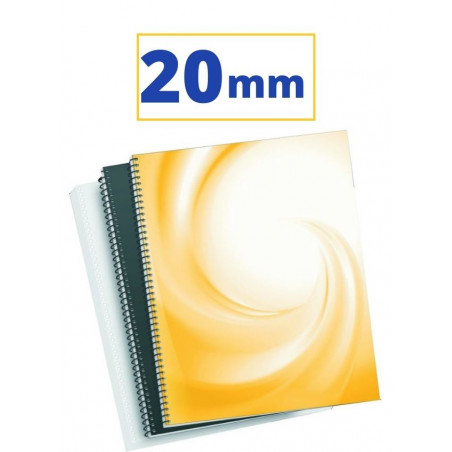 CANUTO ESPIRAL METALIC (5:1 20 mm 160 FULLS) NEGRE