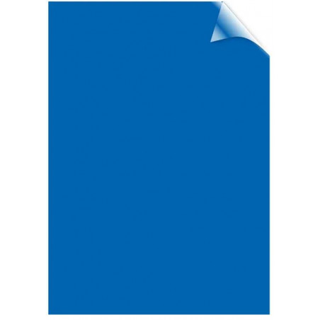 TAPA ENCUAD. A4 PVC 200 mc BLAU TRANSP.
