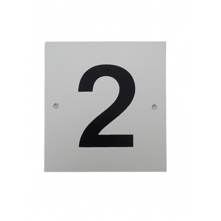 PLACA PISOS ALUMINI PLATA "2"